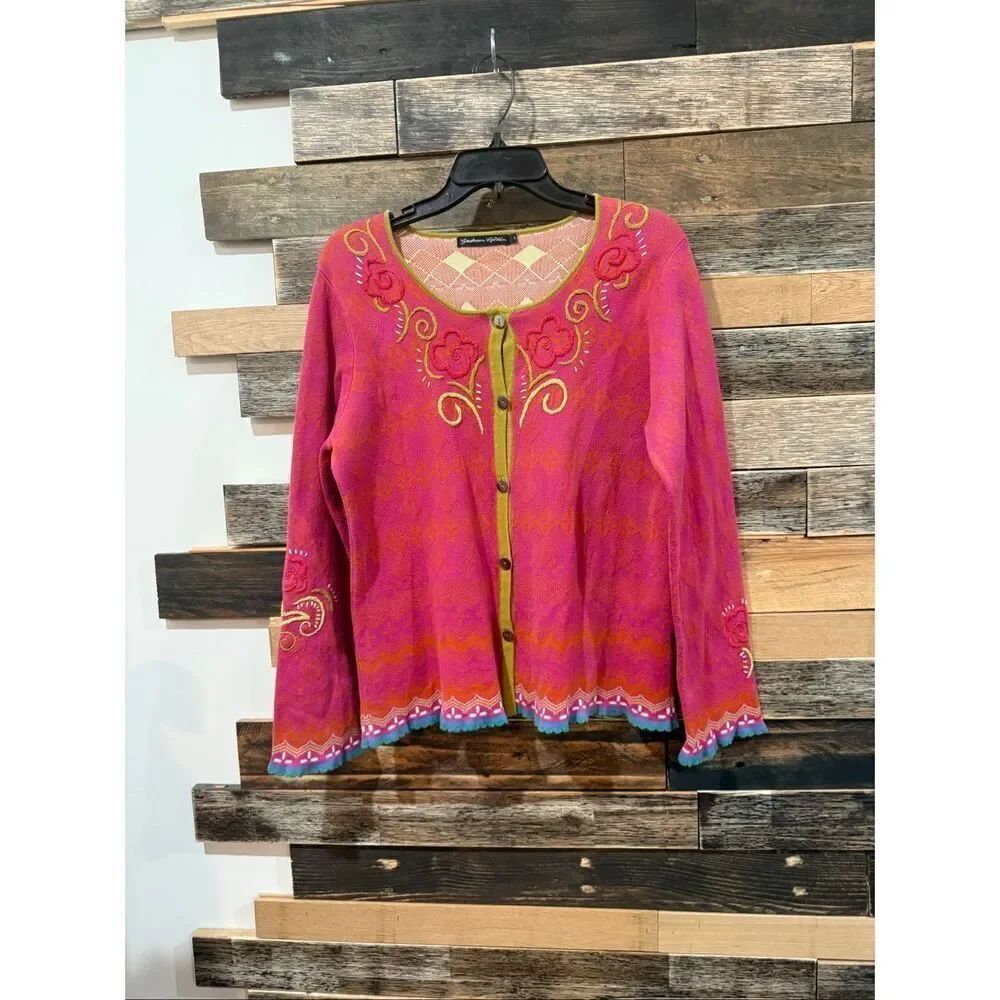 Gudrun Sjoden colorful cardigan size L